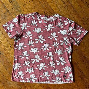 Civil Society rose colored floral men's crewneck T-Shirt size S